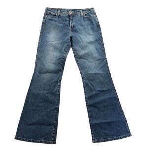 Vintage X Manager Mens Jeans 32x32 Blue Denim Stretch Flared Classic Casual